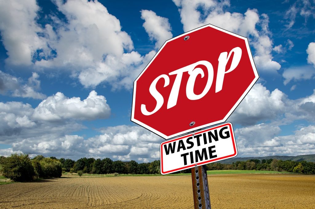 stop, time, waste